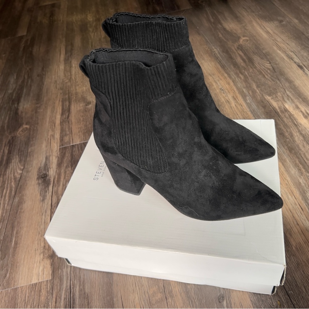 Black Suede Ankle Boots
